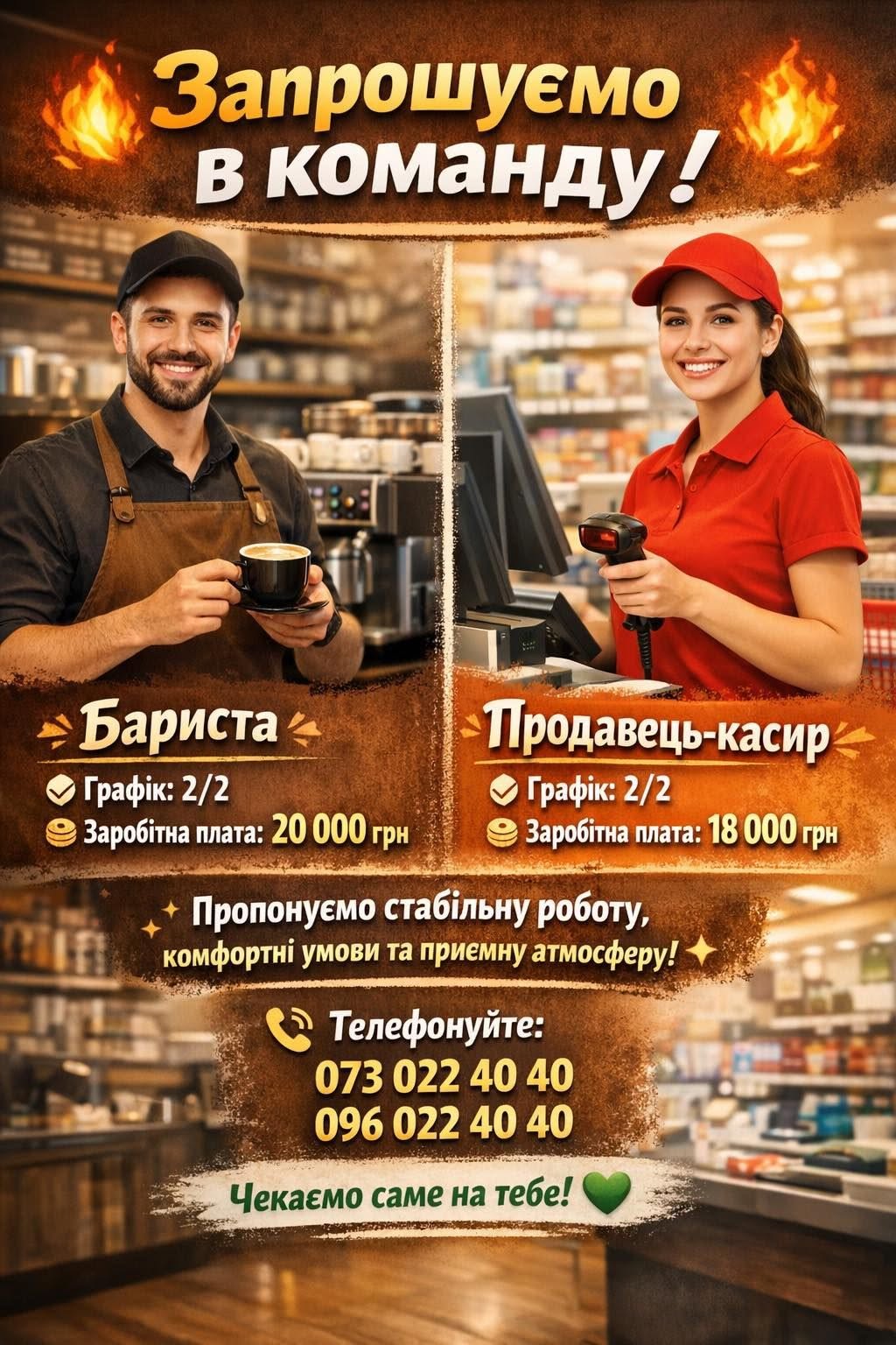 Вакансія супермаркету «Оливка» — 2